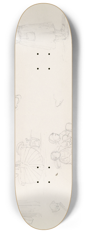 Adolph Tidemand - Figur- og btstudier 8.25 inch art skate deck