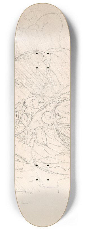 Adolph Tidemand - Figurscene 8.25 inch art skate deck