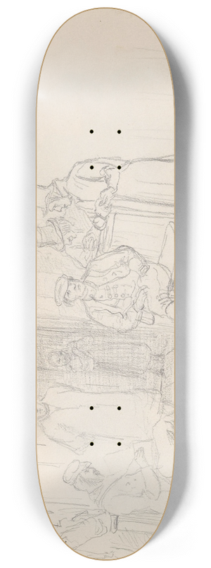 Adolph Tidemand - Figurscene, Ns 8.25 inch art skate deck