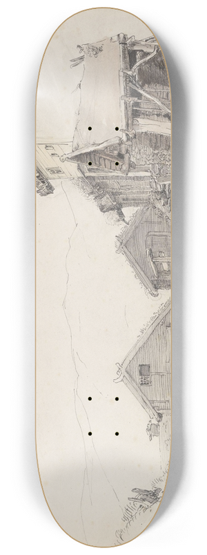 Adolph Tidemand - Grdstun, Vinje 8.25 inch art skate deck