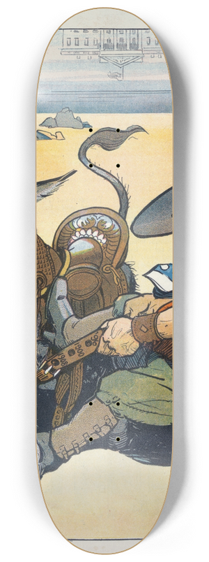 Frank Arthur Nankivell - The third hole 8.25 inch art skate deck
