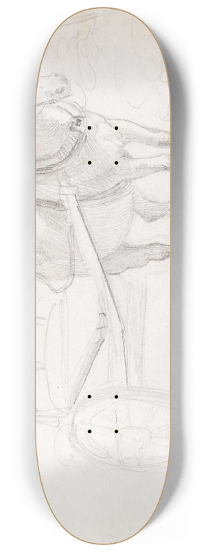 Adolph Tidemand - Hest og vogn 8.25 inch art skate deck