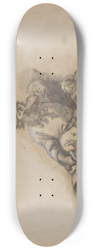 Adolph Tidemand - Hvilende mann i rustning 8.25 inch art skate deck