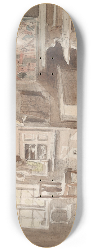 Adolph Tidemand - Interir, Leksand 8.25 inch art skate deck