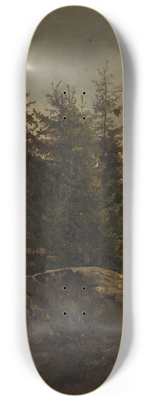 Adolph Tidemand - Landscape from Nes in Hallingdal 8.25 inch art skate deck