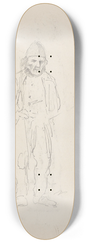 Adolph Tidemand - Mannsfigur 8.25 inch art skate deck