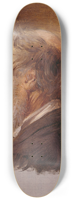 Adolph Tidemand - Portrait of Simon Toldstad. Study 8.25 inch art skate deck