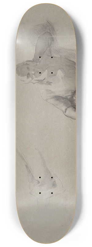 Adolph Tidemand - Sittende mann i rustning 8.25 inch art skate deck