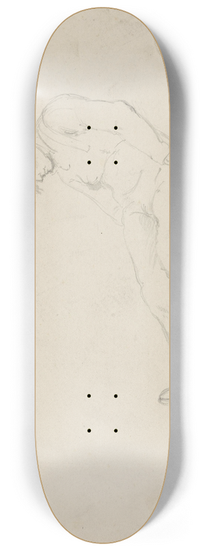 Adolph Tidemand - Sittende mann som sover 8.25 inch art skate deck