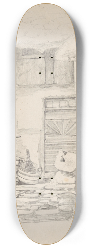 Adolph Tidemand - Uthus, Kreuzberg 8.25 inch art skate deck