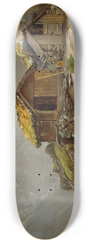 Adolph Tidemand - View from Gudvangen 8.25 inch art skate deck