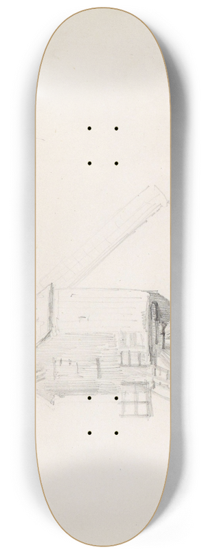 Adolph Tidemand - Vindmlle, Antwerpen 8.25 inch art skate deck