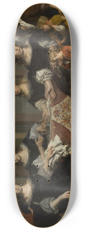 Adriaen Backer - De regentessen van het Burgerweeshuis 8.25 inch art skate deck