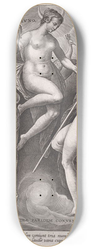 Adriaen Collaert - Venus, Juno and Minerva 8.25 inch art skate deck