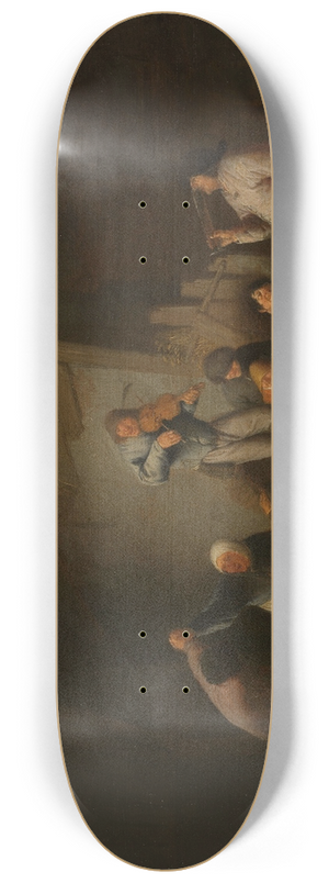 Adriaen van Ostade - Dancing Couple 8.25 inch art skate deck