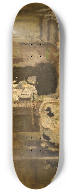 Adrien-Joseph Heymans - Stable Interior 8.25 inch art skate deck