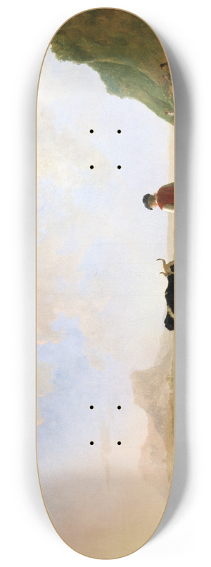Aelbert Cuyp - Herdsmen with Cows 8.25 inch art skate deck
