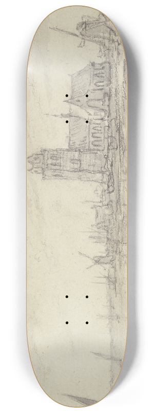 Aelbert Cuyp - Rafters off Dordrecht 8.25 inch art skate deck