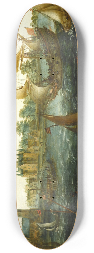 Aert Anthonisz - Ships off IJsselmonde 8.25 inch art skate deck