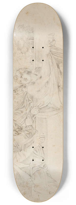 After Annibale Carracci - Susanna and the Elders 8.25 inch art skate deck