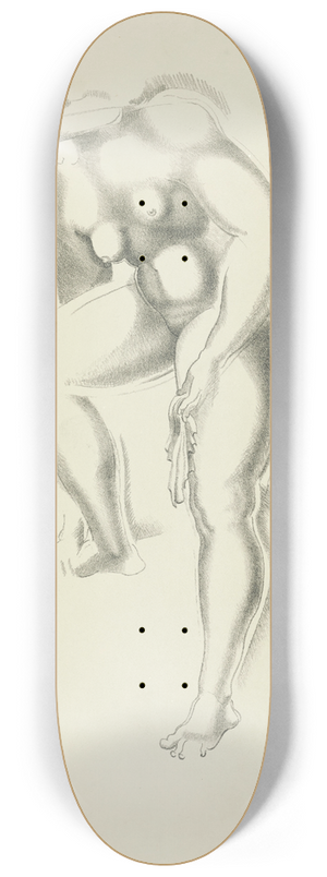 After Auguste Rodin - Abstract Nude 8.25 inch art skate deck