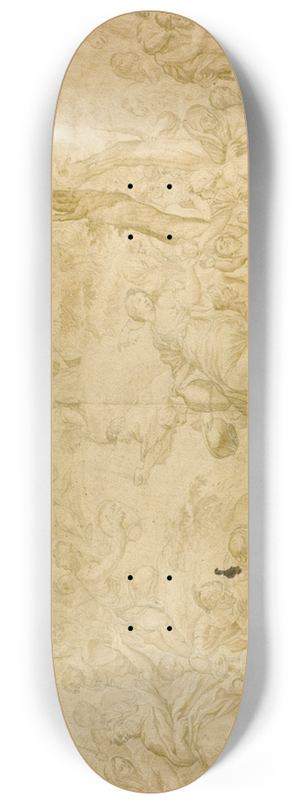 After Ciro Ferri - Moses Tapping the Rock 8.25 inch art skate deck