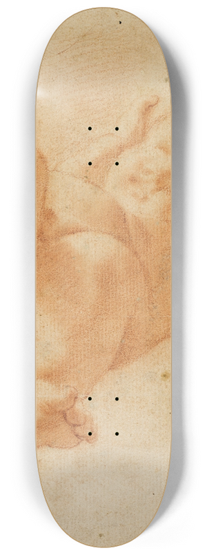 After Correggio - Foreshortened Putto 8.25 inch art skate deck