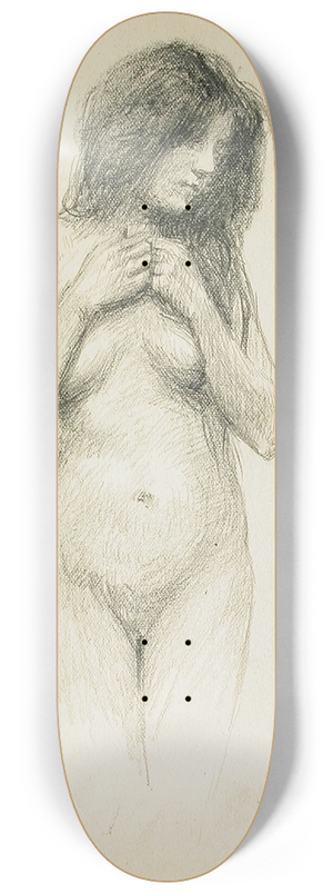 Frank Duveneck - Female Nude 8.25 inch art skate deck