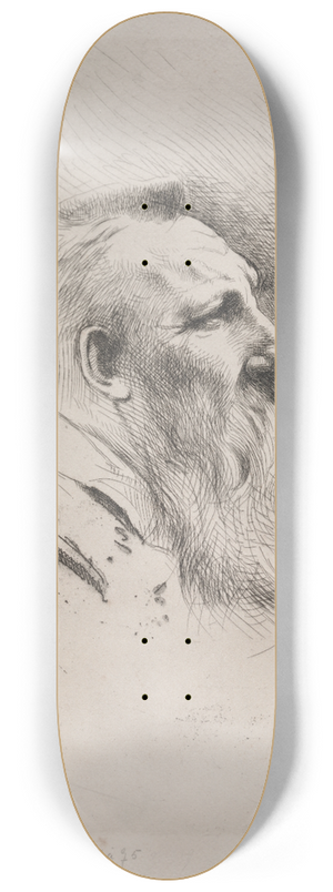 Albert Besnard - Auguste Rodin 8.25 inch art skate deck