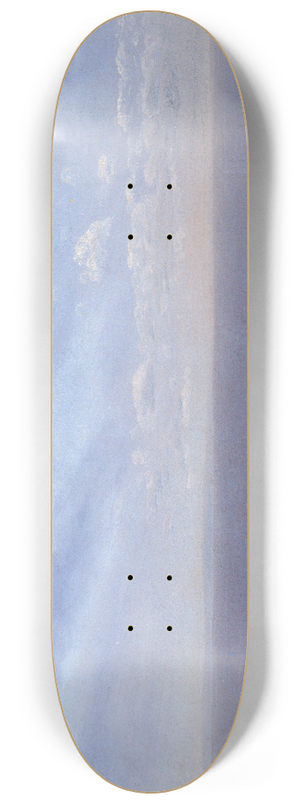 Albert Bierstadt - Cloud Study with Sea and Sky 8.25 inch art skate deck