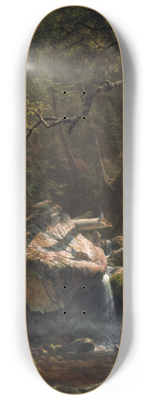 Albert Bierstadt - Mountain Brook 8.25 inch art skate deck
