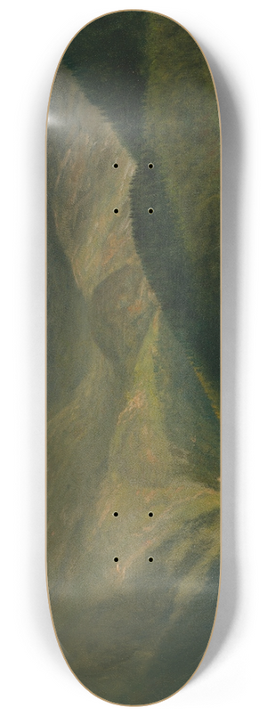 Albert Bierstadt - Mountain Landscape 8.25 inch art skate deck