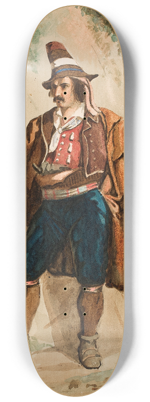 Albert Edelfelt - Italian Bandit 8.25 inch art skate deck