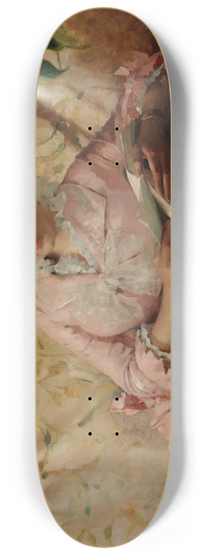 Albert Edelfelt - Reading Parisienne 8.25 inch art skate deck