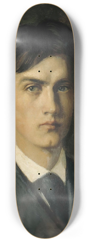 Albert Edelfelt - Self-Portrait 8.25 inch art skate deck