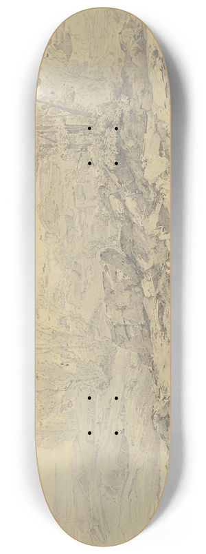 Albert Emil Kirchner - Rocky landscape near Eppan 8.25 inch art skate deck