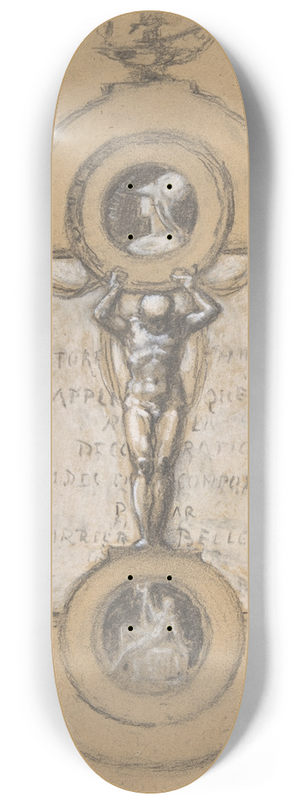Albert-Ernest Carrier-Belleuse - Design for a Frontispiece 8.25 inch art skate deck