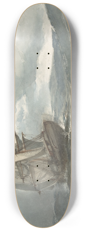Albert Ernest Markes - Ship at Sea 8.25 inch art skate deck