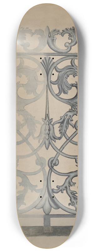 Albert Eyth - Iron Fence 8.25 inch art skate deck