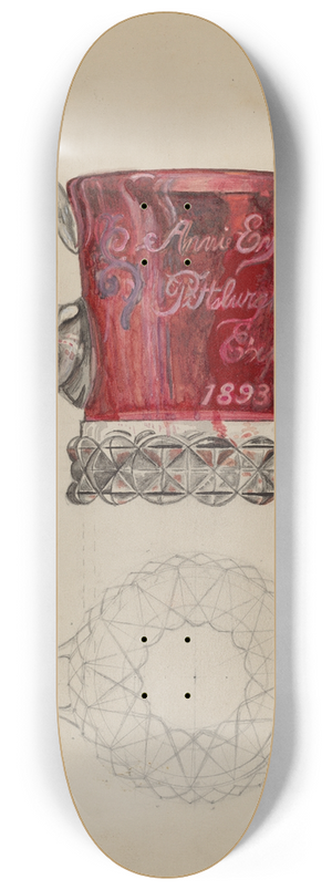 Albert Eyth - Ruby Mug 8.25 inch art skate deck