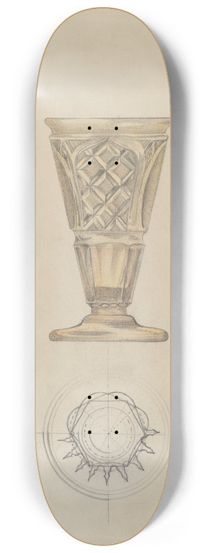 Albert Eyth - Wine Glass 8.25 inch art skate deck