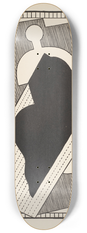Albert Gleizes - Cubist Composition (Centre Noir) 8.25 inch art skate deck