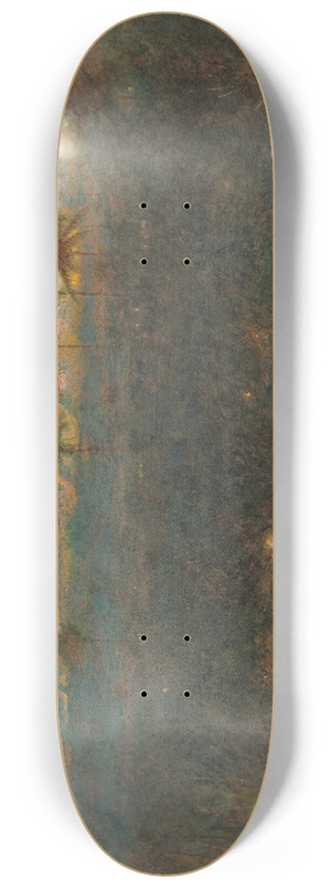 Albert Goodwin - Cabbage palms, Demerara, Guyana 8.25 inch art skate deck