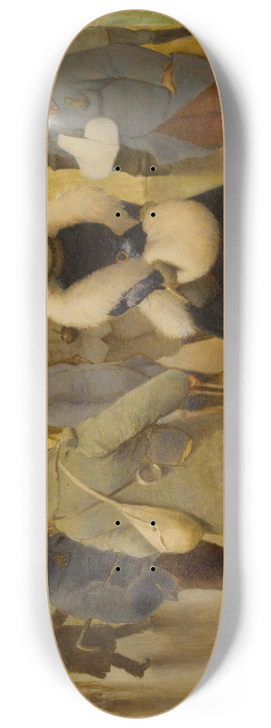 Albert Guillaume - Entertaining the troops 8.25 inch art skate deck