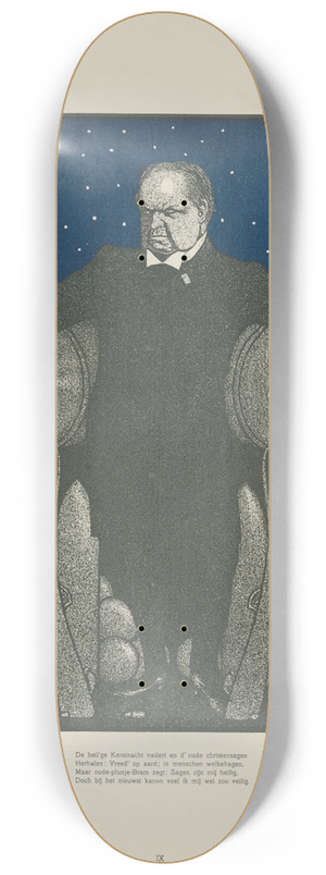 Albert Hahn - Abraham Kuyper tussen de wapens 8.25 inch art skate deck