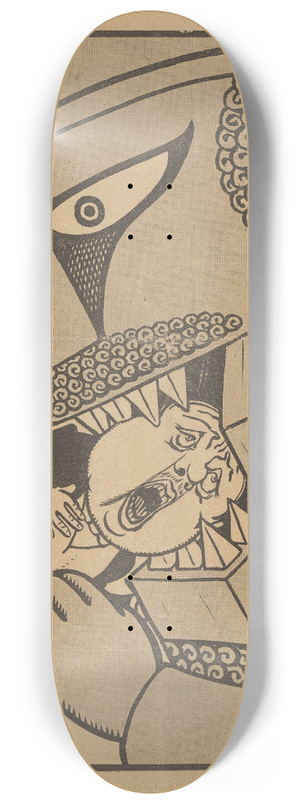 Albert Hahn - De notenkraker 1907 8.25 inch art skate deck