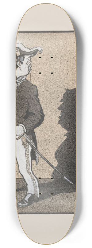 Albert Hahn - De Schaduw 8.25 inch art skate deck