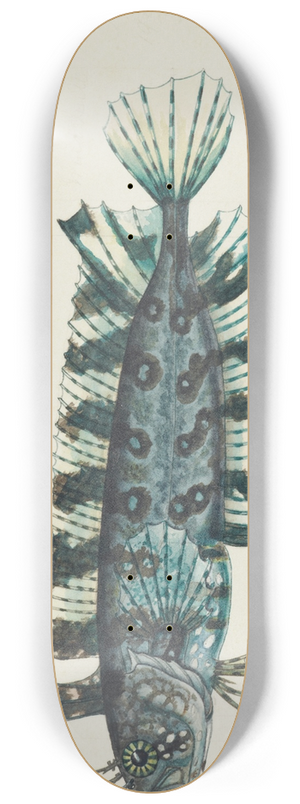 Frank Edward Clarke - Possibly Cristiceps sp (Tas) : Weedfish 8.25 inch art skate deck