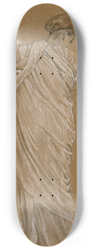 Albert Joseph Moore - Study for A Garden 8.25 inch art skate deck