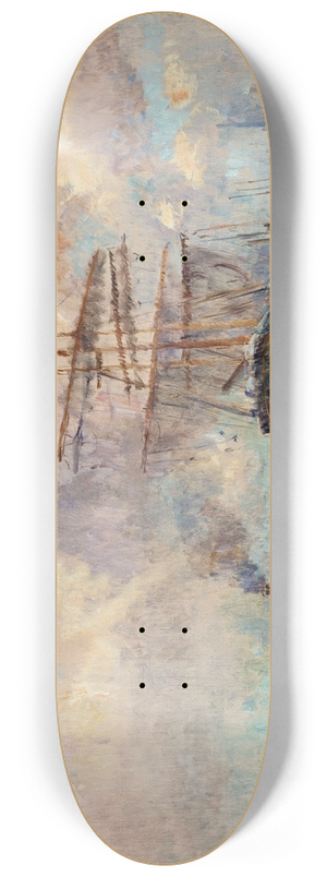 Albert Lebourg - Dans le port de Rouen 8.25 inch art skate deck